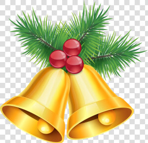 Ornaments Clipart Jingle Bells   Gold Christmas Bells Transparent Background  HD Png Download