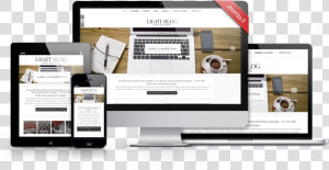 Light Blog Joomla 3 Rwd Free Template Showcase  HD Png Download