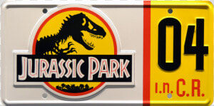 Ford Explorer License Plate Jurassic Park  HD Png Download