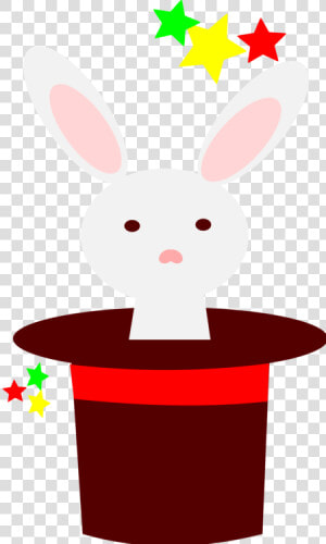 Pink flower rabits And Hares   Rabbit In A Hat Png  Transparent Png