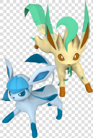 Download Zip Archive   Leafeon And Glaceon Figures  HD Png Download