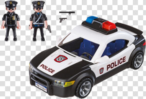 Playmobil Police Cruiser Patrol Car With Flashing Lights   Playmobil Police Car 5673  HD Png Download