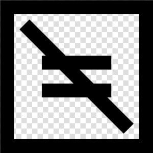 Not Equal Symbol For Kids   Icon  HD Png Download