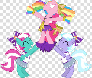 Banner Transparent Stock Cheerleading Clipart Human   Mlp Pinkie Pie Cheerleader  HD Png Download