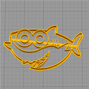 Baby Shark Cookie Cutter Stl  HD Png Download