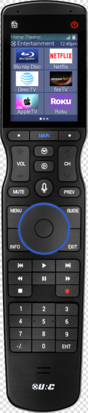 Urc Trc 1480 Residential Application Ui Large   Remote Control With Voice Control Trc 1480  HD Png Download