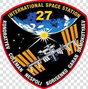 Iss Expedition 27 Patch   International Space Station Mission Patch  HD Png Download