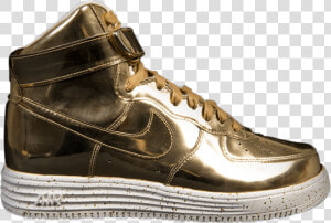 Lunar Force 1 Hi Sp Liquid Gold   Sneakers  HD Png Download