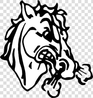 Visual Arts Denver Broncos Line Art Clip Art   Beaver Brae Broncos  HD Png Download