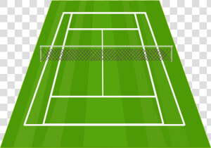 Triangle rectangle ball   Draw A Tennis Court  HD Png Download