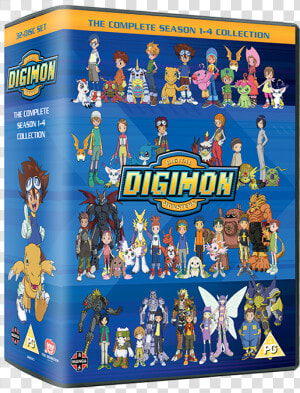 Digital Monsters Season 1 4 Boxset   Digimon Season 1 4 Dvd  HD Png Download