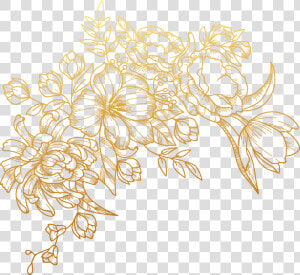  flowerstickers  flower  florals  flowers  png  goldflower   Gold Flower Png  Transparent Png