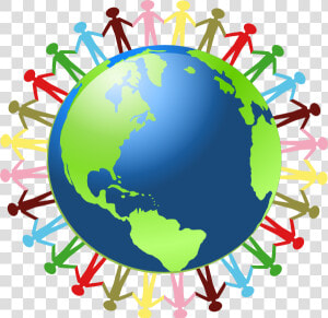 Holding Hands Around The World Clip Art At Clker  HD Png Download