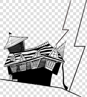 Cartoon Crooked House Clipart House Clip Art   Crooked House Drawings  HD Png Download