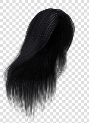 Black Hair Hair Coloring Long Hair Wig   Lace Wig  HD Png Download