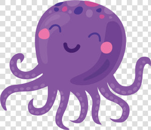 Octopus Cartoon Icon   Octopus Png Vector  Transparent Png