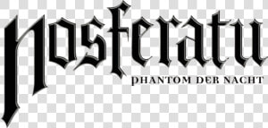 Nosferatu Phantom Der Nacht Movie Horizontal Black   Nosferatu Logo Png  Transparent Png