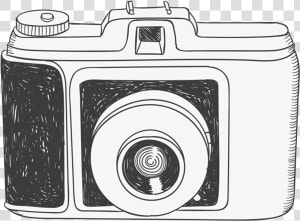 Camera Drawing Photography Clip Art   Hand Drawn Camera Png  Transparent Png