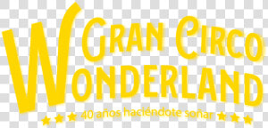 Circo Wonderland   Gran Circo Wonderland Logo  HD Png Download