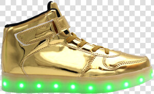 Galaxy Led Shoes Light Up Usb Charging High Top Strap   Gold High Top Shoes  HD Png Download