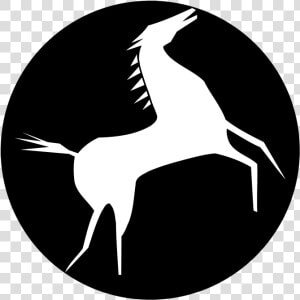 Transparent Rearing Horse Png   Emblem  Png Download