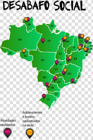 Mapa Do Brasil Vetor   Brazil  HD Png Download