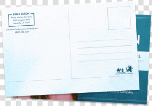 Family Missions Company Postcard Mailer Template Back   Handwriting  HD Png Download