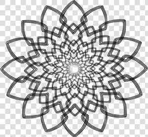 Rose Window 2 Svg Clip Arts   Mindfulness Colouring  HD Png Download