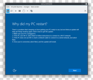 Did My Pc Restart Windows 10  HD Png Download