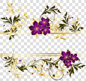 Moldura Arabesco Dourado Vetor Png  Transparent Png