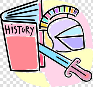 Vector Illustration Of School History Class Textbook   History Clipart  HD Png Download