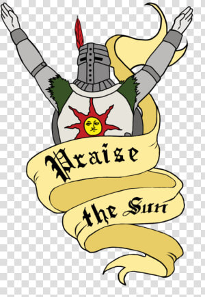 Solaire Of Astora Praise The Sun T Shirt  HD Png Download