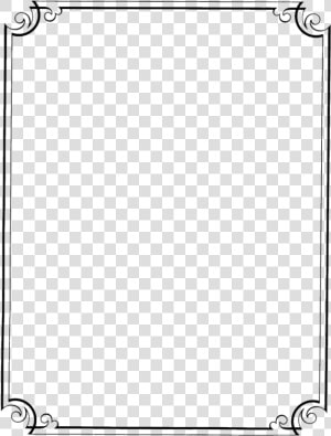 Page Border Design In Black And White   Png Download   Page Border Png  Transparent Png