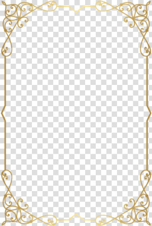 Decorative Border Clipart   Gold Border Clipart  HD Png Download