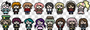 Danganronpa Pixel Sprite Base  HD Png Download