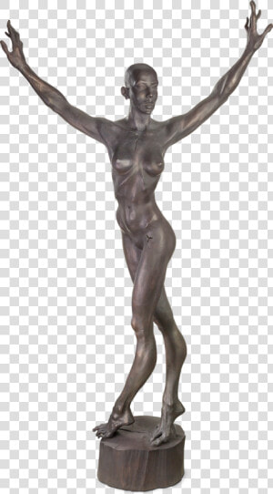 Bronzefigur Nackter Tanz Von Roman Strobl   Statue  HD Png Download