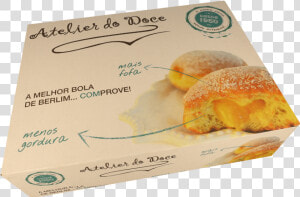 Bola De Berlim Com Creme De Ovocongelada 110 Gr Title   Loja Bola De Berlim  HD Png Download