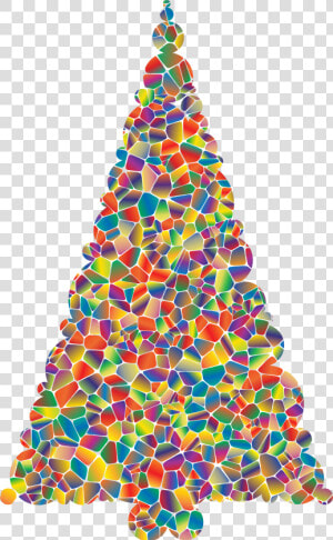 Polyprismatic Tiled Christmas Tree Clip Arts   Tiled Christmas Tree  HD Png Download