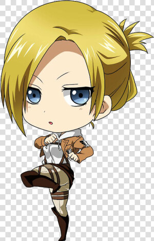 Attack On Titan Annie Chibi  HD Png Download