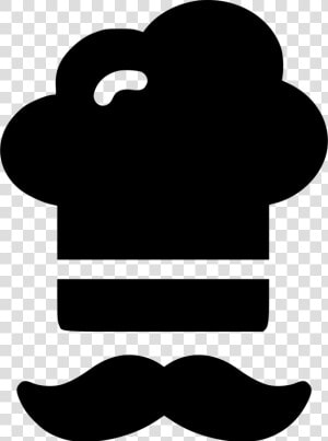 Moustache Chef Hat   Chef Hat Png Black  Transparent Png