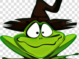 Witch Hat Clipart Witch Cauldron   Halloween Frog  HD Png Download