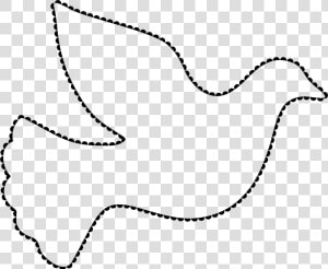 Dove Ridges Outline   Outline Image Of Dove  HD Png Download