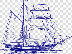 Transparent Cruise Ship Clipart   Drawing Of Old Ship  HD Png Download