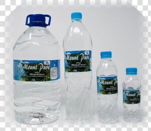 Bottles On About Page   Mount Pure Mineral Water  HD Png Download