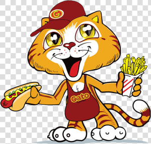 Gato Lanches  HD Png Download