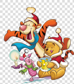 Winnie The Pooh   Merry Christmas Winnie The Pooh  HD Png Download