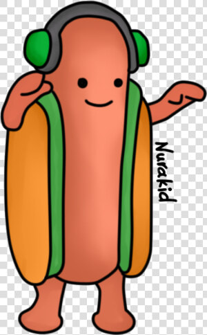 Hot Dog By Nurakid   Dancing Hot Dog Cartoon  HD Png Download