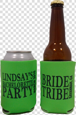 Bride Tribe Bachelorette Party Koozie Can Coolers   Glass Bottle  HD Png Download