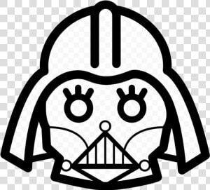 Darth Vader Frontal Head Outline Comments La Cabeza   Darth Vader  HD Png Download