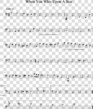 When You Whis Upon A Star Sheet Music 1 Of 1 Pages   Penelope Partitura Piano Pdf  HD Png Download